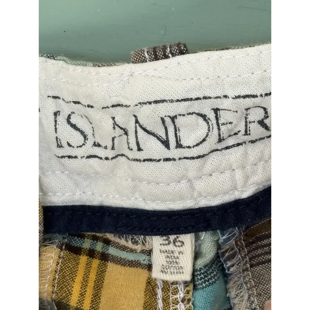 Islander Mens Patchwork Cargo‎ Shorts Size 36 Inseam 10” Summer